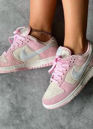 Кроссовки nike dunk low “pink foam”3 фото