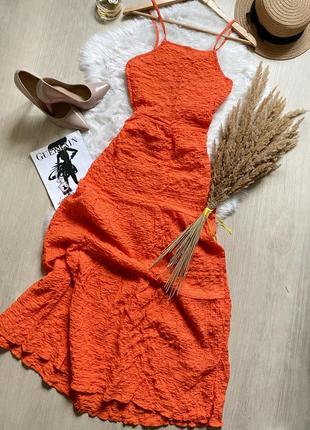 Помаранчевий сарафан 4