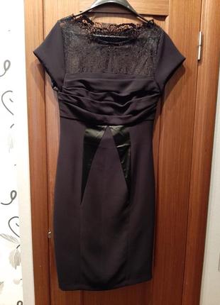 Очень красивое маленькое черное платье с французским кружевом