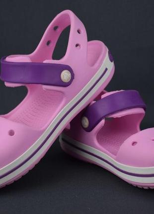 Crocs crocband sandal kids сандалии босоножки кроксы детские. оригинал. j1 /eu 31-32 г./ 20 см.3 фото