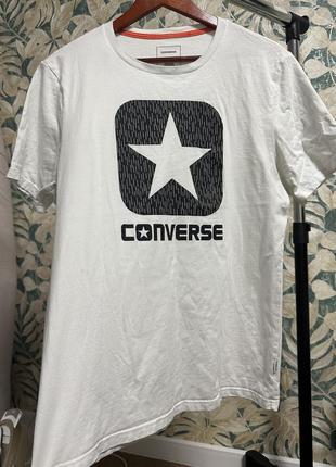 Футболка біла converse m