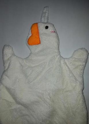 Міні рушник гуска полотенце утка белая для кухни гусь гуси