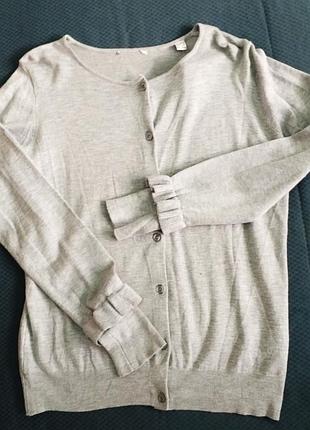 Сірий кардиган, кофта, tcm, tchibo 4