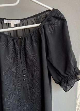 Шифонова  жіноча блуза вишиванка