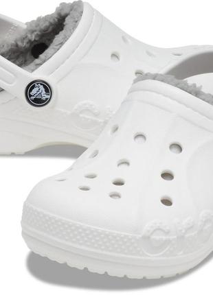Утепленные клоги crocs сабо с мехом оригинал