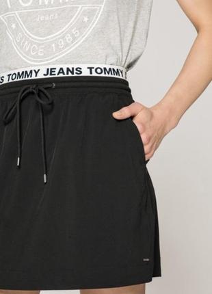 Юбка брендовая tommy jeans, who юбка на резинке, юбка оригинал, юбка7 фото