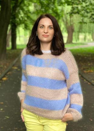 Светр павутинка вязаний.