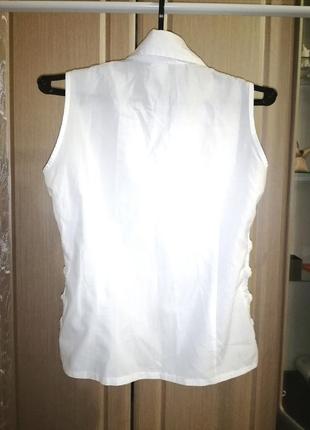 Блуза блузка рубашка сорочка біла белая нарядная деловая школьная2 фото