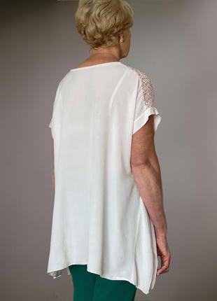 Очень легкая и нежная блуза туника 54 размер..4 фото