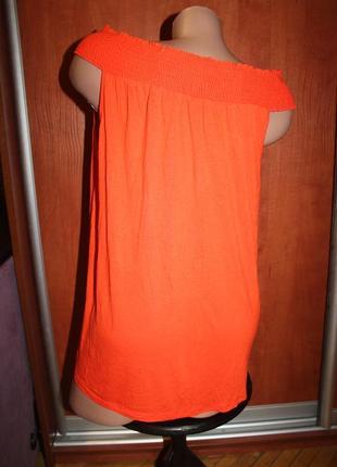 Блуза оранжевая свободный крой george батал королевский размер2 фото