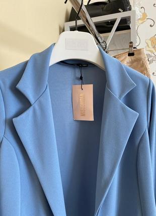 Піджак жакет голубий літній missguided2 фото