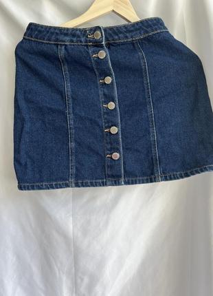 Юбка юбка мини деним джинсовая miss selfridge6 фото