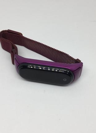 Ремешок mi band 3 Xiaomi mi band 2 фиолетовый ☔️ металлический на магните