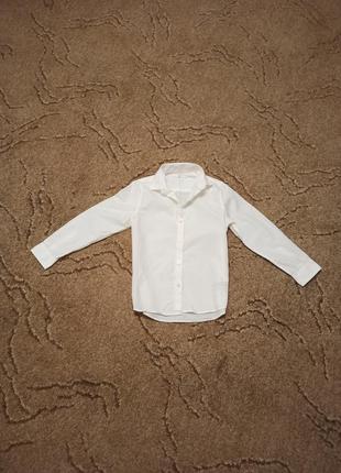 Рубашка школьная белая.2 фото
