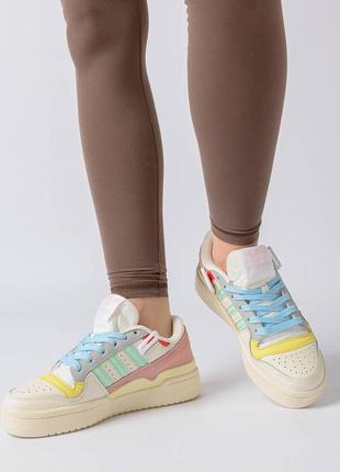 🔥жіночі кросівки adidas forum low multicolor