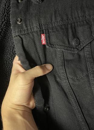 Levi’s куртка джинсовка шерпа6 фото