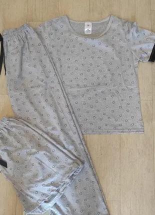 Пижама тройка - брюки футболка шорты / домашняя одежда