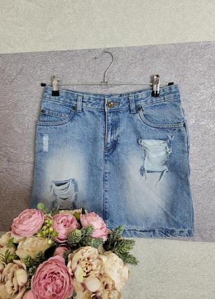 Фирменная джинсовая юбка юбка2 фото
