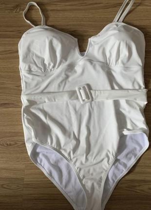Женский молочный купальник asos