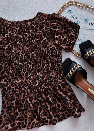 Дуже якісна красива блуза леопардовий принт в ідеальному стані🖤zara🖤