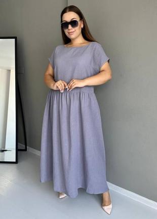 Сукня з льону1 фото
