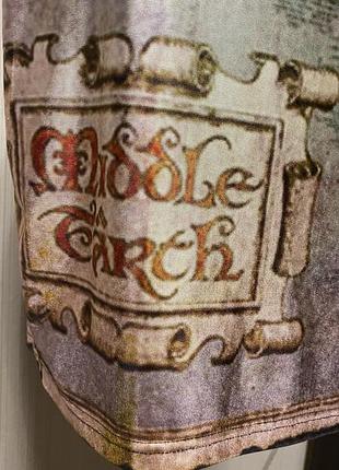 Платье мини принт карта бежевое еластичное 6