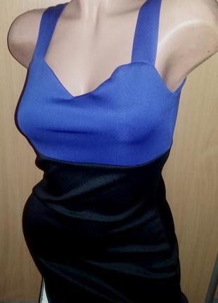 Супер платье karree чёрное синее s-м2 фото