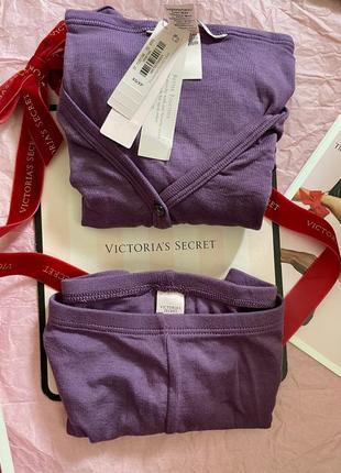 Пижама с шортиками виктория сикрет modal henley short pj set victoria's secret оригинал3 фото