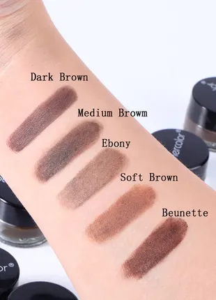 Помадка для бровей bh cosmetics studio prow brow рomade в оттенке brunette6 фото