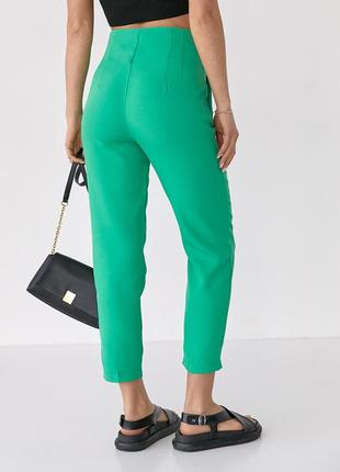 Классические брюки со стрелками perry - зеленый цвет, s (есть размеры)2 фото