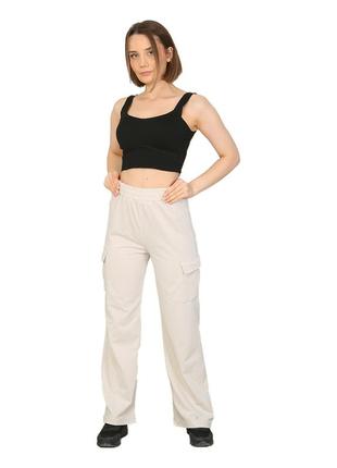 Спортивні штани жіночі палаццо трикотажні pog 3022-4 42-44