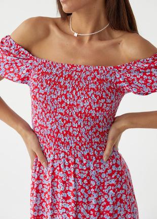 Жіноче довге плаття з еластичним поясом fame istanbul — лавандовий колір, l (є розміри)4 фото