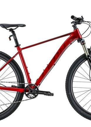 Велосипед уцененный 29" leon tn-40 am hydraulic lock out hdd 2022 (красный с черным)