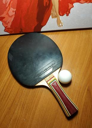 Ракетка настольный теннис и мячик2 фото