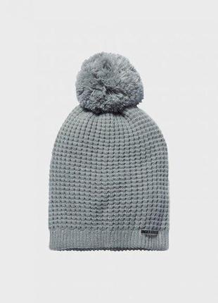 Шапка favorite waffle pom beanie under armour серый жен uni (1299901-025)