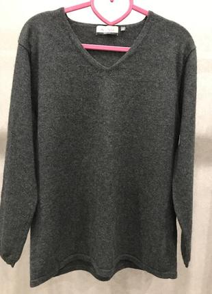 Кашемировый свитер пуловер бренда in linea. 100% кашемир, размер l, евро 44.