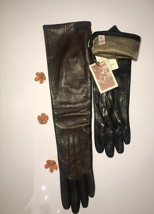 Оригинальные кожаные итальянские перчатки fratelli forino2 фото