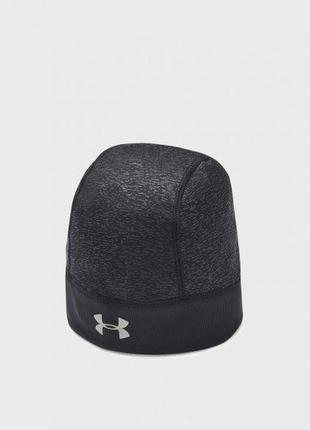 Шапка ua storm run beanie under armour черный серебристый жен uni (1321355-001)