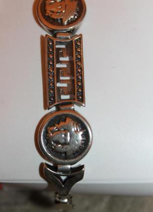 Срібний браслет versace