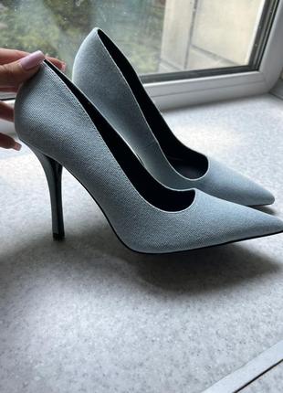 Джинсовые туфли zara