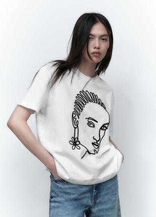 Футболки zara белая2 фото