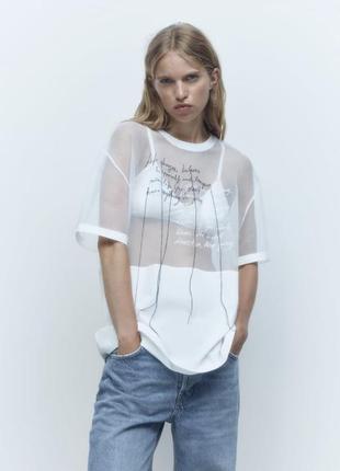 Футболки zara белая6 фото