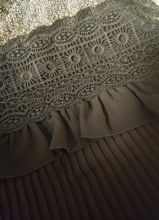 Zara невероятная блуза блузка плиссе плиссе кружево паутина сетка zara зара basic collection, р.м5 фото