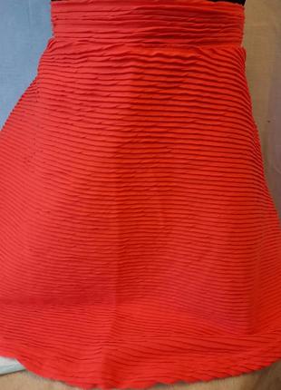 Женская юбка оранжевая клеш, клешная юбочка, юбочка, юбка, юбочка4 фото