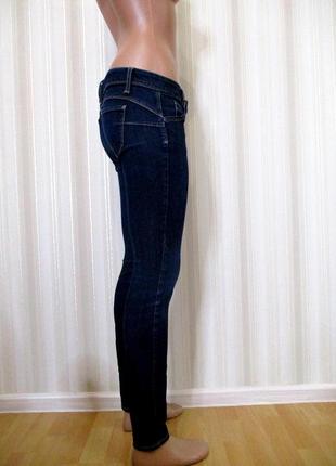 Скинни темно синие с потертостями benetton jeans4 фото