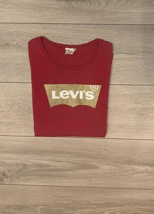 Футболка базовая levi’s с надписью1 фото