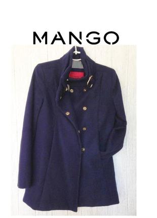 🔥знижка🔥mango suit коротке пальто кейп синє пальто для вагітних2 фото