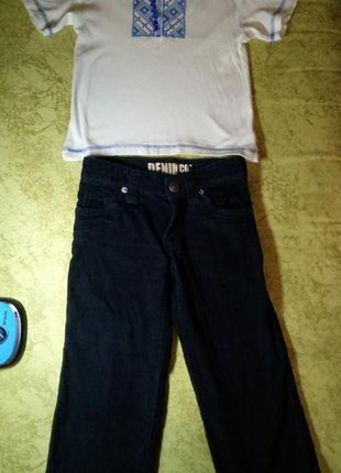 Вишиванка і брючки штани denim co