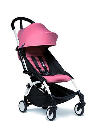 Прогулянкова коляска babyzen yoyo2 ginger, з білою рамою, рожевий (bz10109-01/bz10104-09)