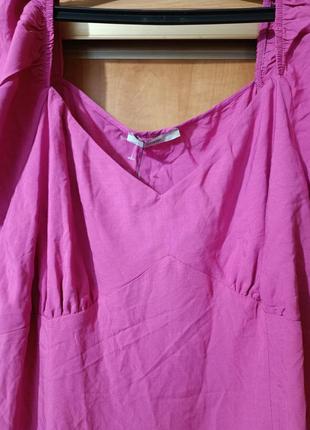Платье насыщенного розового цвета3 фото